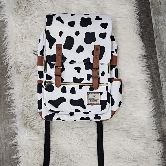 YGR school business travel backpack  cow print new - Picture 2 of 15